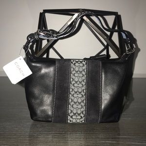 Coach bag with tag